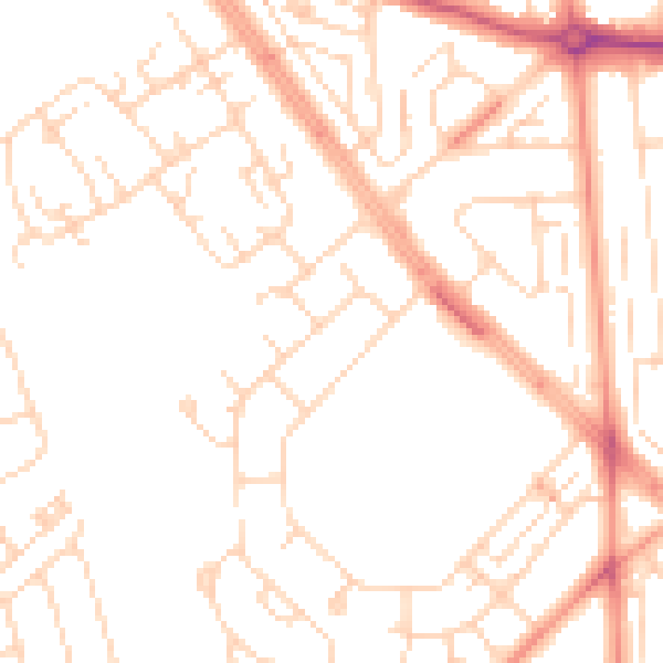 Daytime road noise heatmap for HU5 4PP
