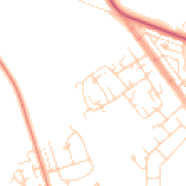 Daytime road noise heatmap for HU5 4SG