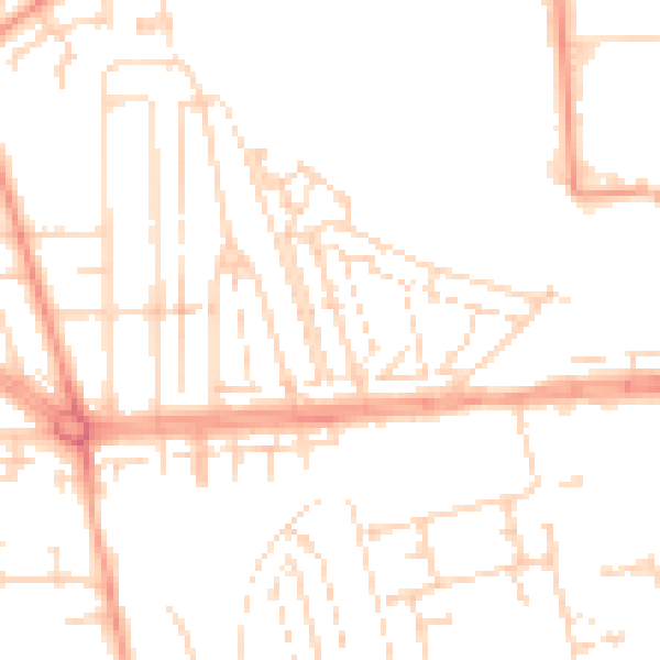 Daytime road noise heatmap for HU5 5AD