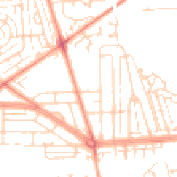 Daytime road noise heatmap for HU5 5DB