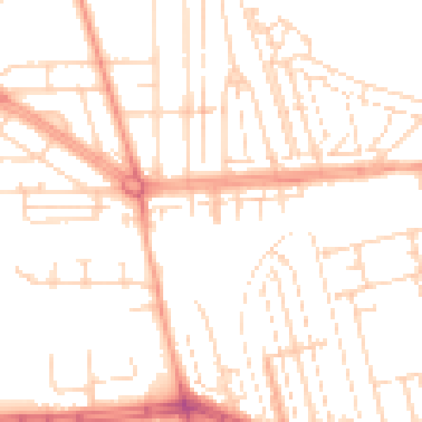 Daytime road noise heatmap for HU5 5EX