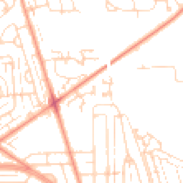 Daytime road noise heatmap for HU5 5GA