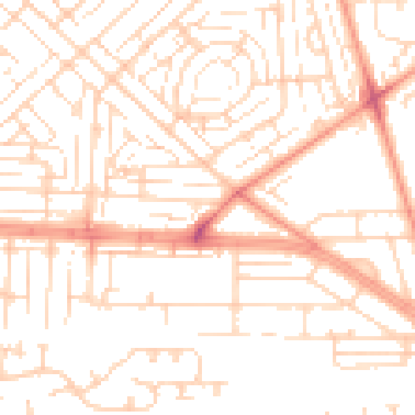 Daytime road noise heatmap for HU5 5LX