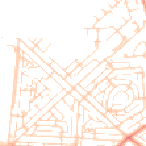 Daytime road noise heatmap for HU5 5QL