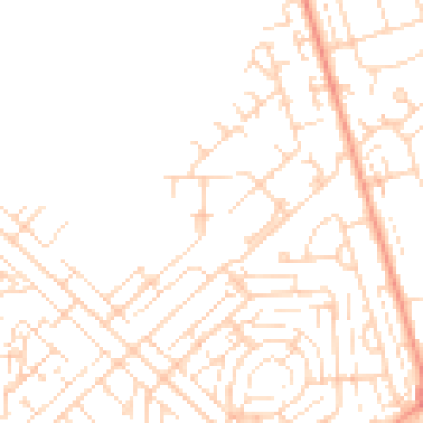 Daytime road noise heatmap for HU5 5QS