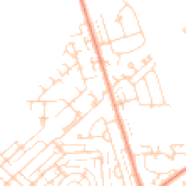 Daytime road noise heatmap for HU5 5RH