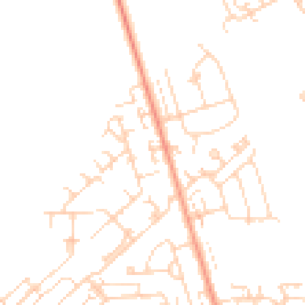Daytime road noise heatmap for HU5 5SQ