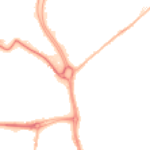 Night-time road noise heatmap for HU7 0AL