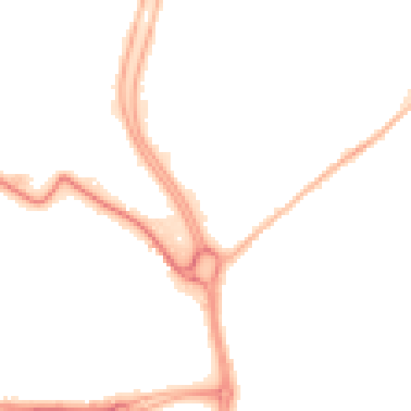 Night-time road noise heatmap for HU7 0AN