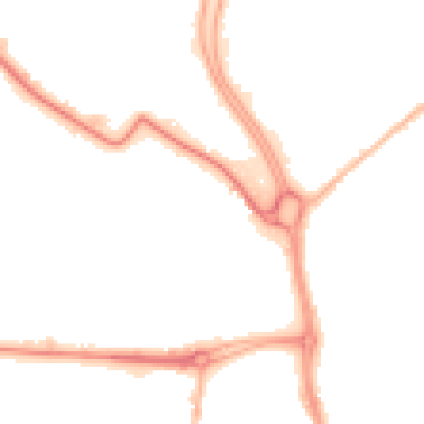 Night-time road noise heatmap for HU7 0AQ
