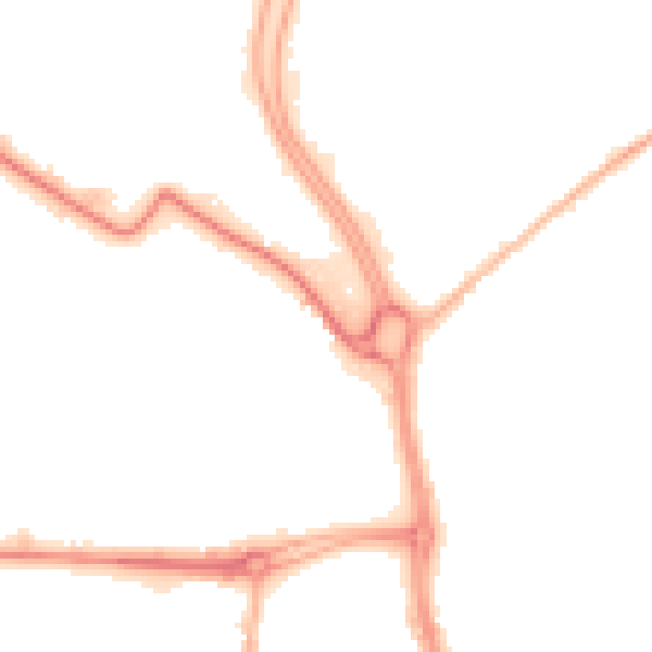 Night-time road noise heatmap for HU7 0BN