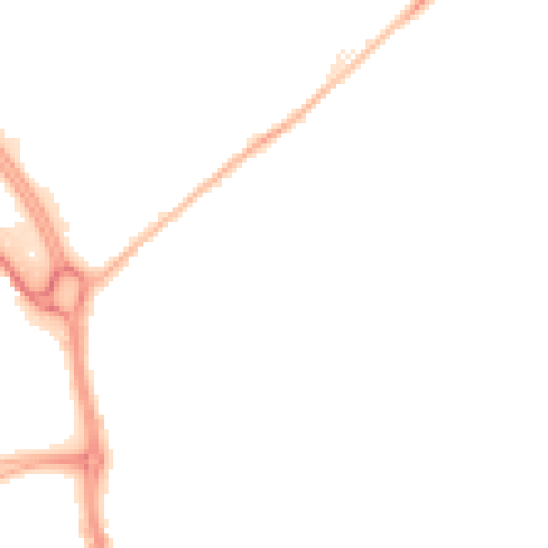 Night-time road noise heatmap for HU7 0DT