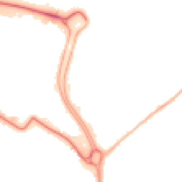 Night-time road noise heatmap for HU7 0XD