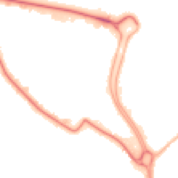 Night-time road noise heatmap for HU7 0XQ