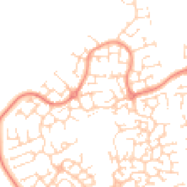 Daytime road noise heatmap for HU7 3AA