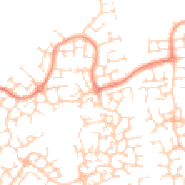 Daytime road noise heatmap for HU7 3AE