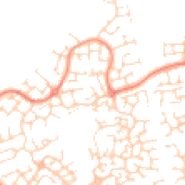 Daytime road noise heatmap for HU7 3AF