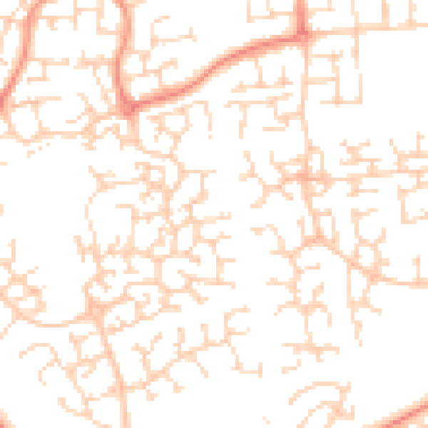 Daytime road noise heatmap for HU7 3AG