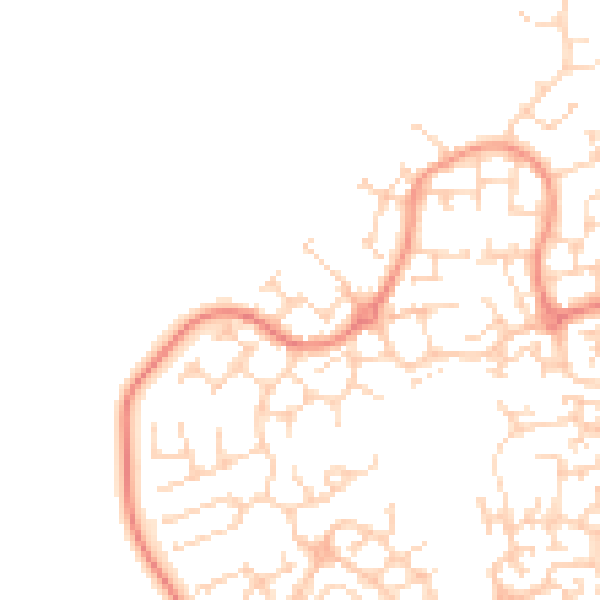 Daytime road noise heatmap for HU7 3FB