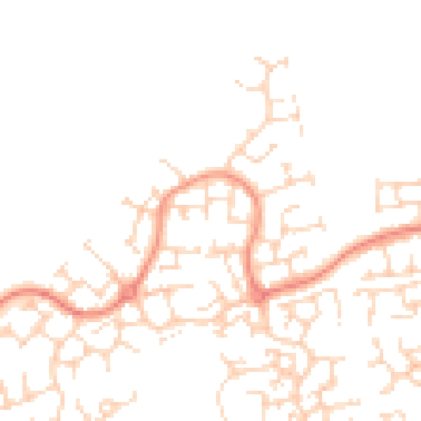 Daytime road noise heatmap for HU7 3FH