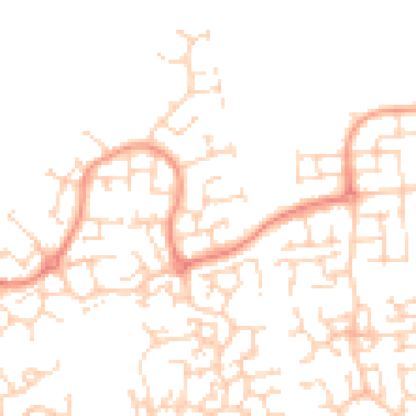 Daytime road noise heatmap for HU7 3FN