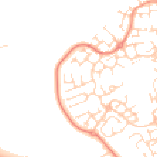 Daytime road noise heatmap for HU7 3FP