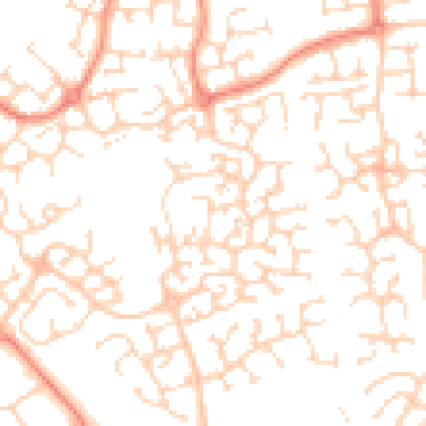 Daytime road noise heatmap for HU7 3GL
