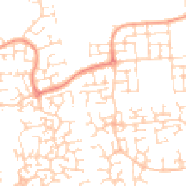 Daytime road noise heatmap for HU7 3HL