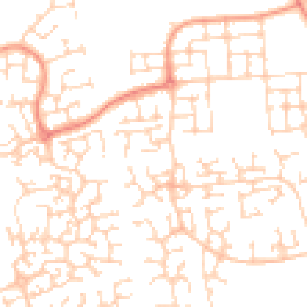 Daytime road noise heatmap for HU7 3HN
