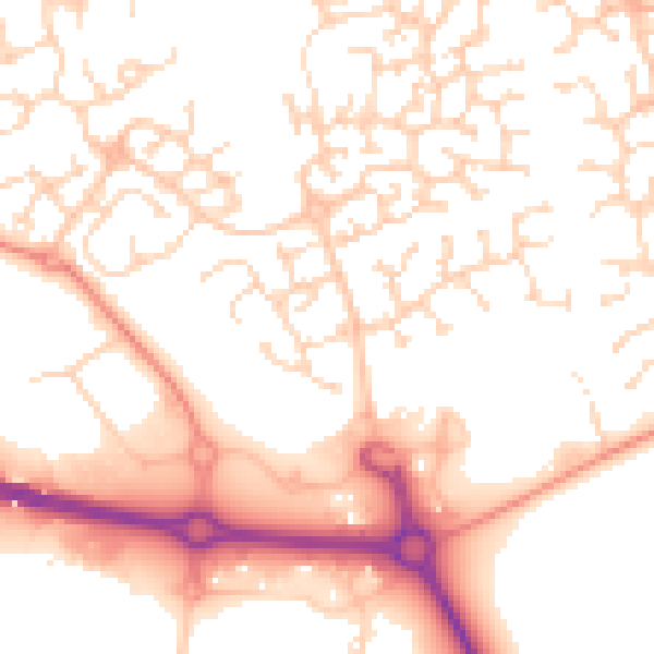 Daytime road noise heatmap for HU7 3JW