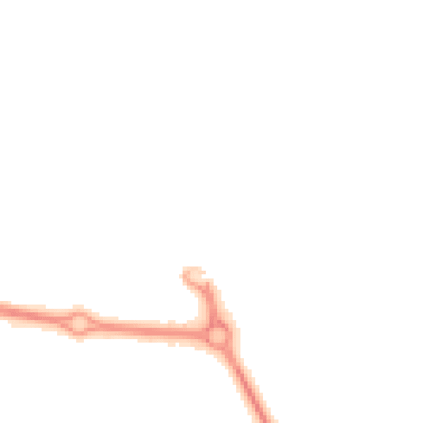 Night-time road noise heatmap for HU7 3NE