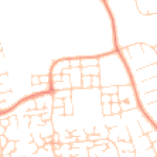 Daytime road noise heatmap for HU7 3NN