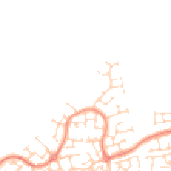 Daytime road noise heatmap for HU7 3NY