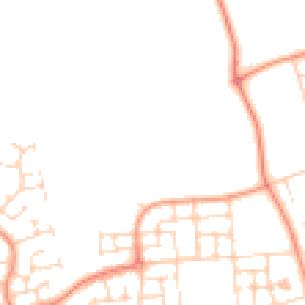 Daytime road noise heatmap for HU7 3PP