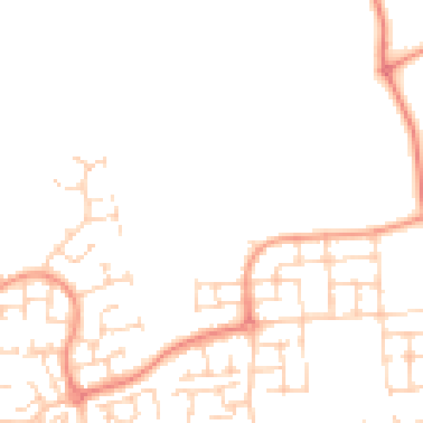 Daytime road noise heatmap for HU7 3PS