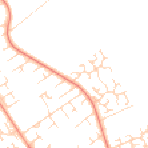Daytime road noise heatmap for HU7 4JU