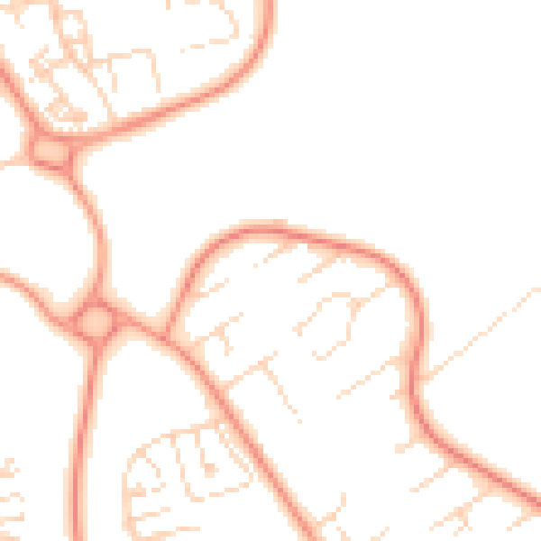 Daytime road noise heatmap for HU7 4LB