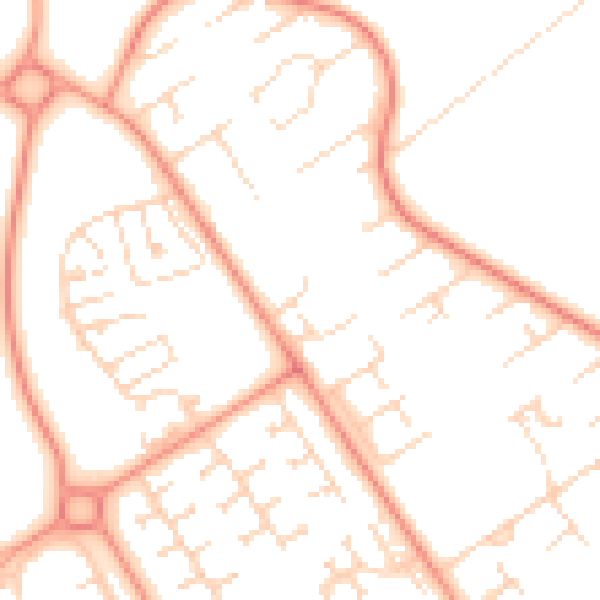 Daytime road noise heatmap for HU7 4WD