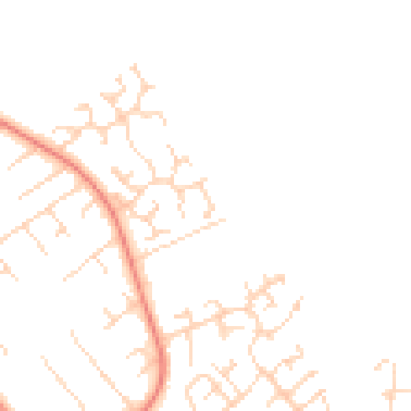 Daytime road noise heatmap for HU7 4ZN