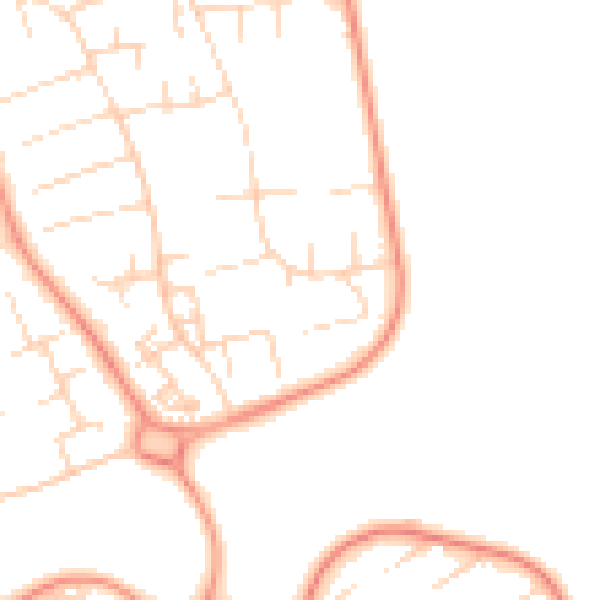 Daytime road noise heatmap for HU7 5AA