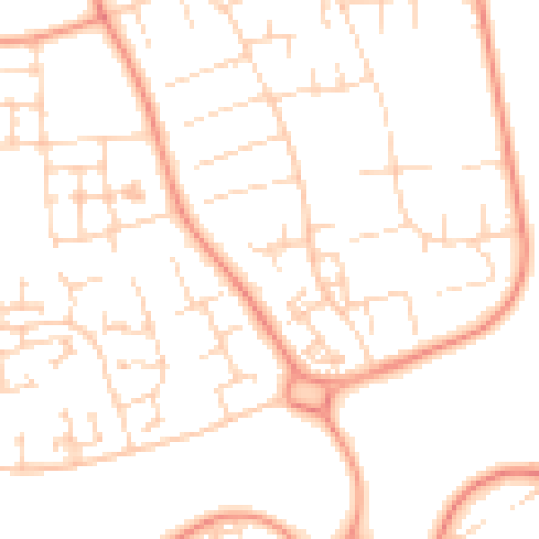Daytime road noise heatmap for HU7 5BS