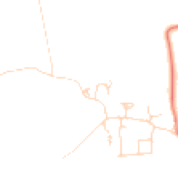 Daytime road noise heatmap for HU7 5ET