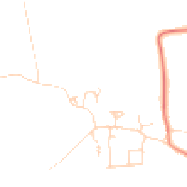 Daytime road noise heatmap for HU7 5EU
