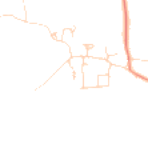 Daytime road noise heatmap for HU7 5UZ