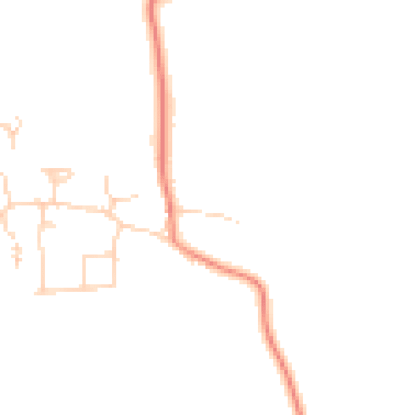 Daytime road noise heatmap for HU7 5XB