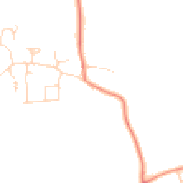 Daytime road noise heatmap for HU7 5XE