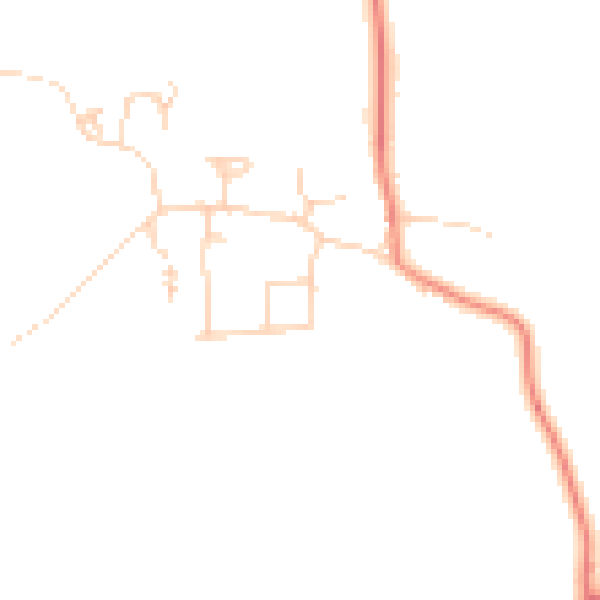 Daytime road noise heatmap for HU7 5XJ