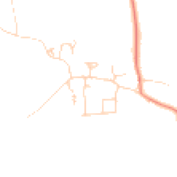 Daytime road noise heatmap for HU7 5XS