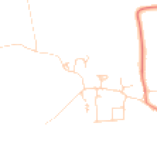 Daytime road noise heatmap for HU7 5XU