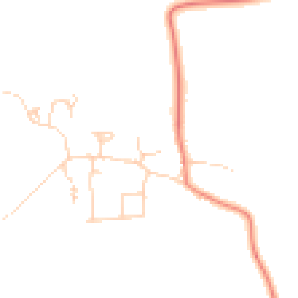 Daytime road noise heatmap for HU7 5XW